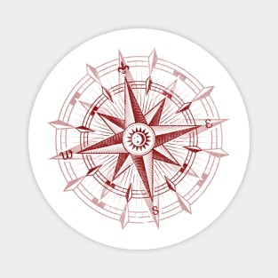 Bordeaux Compass Rose Magnet